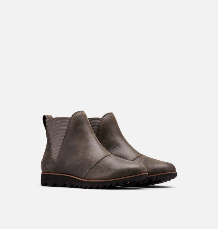 Sorel Dam Stövlar Mörk Grå - Harlow™ Chelsea Låga - AHT-672509
